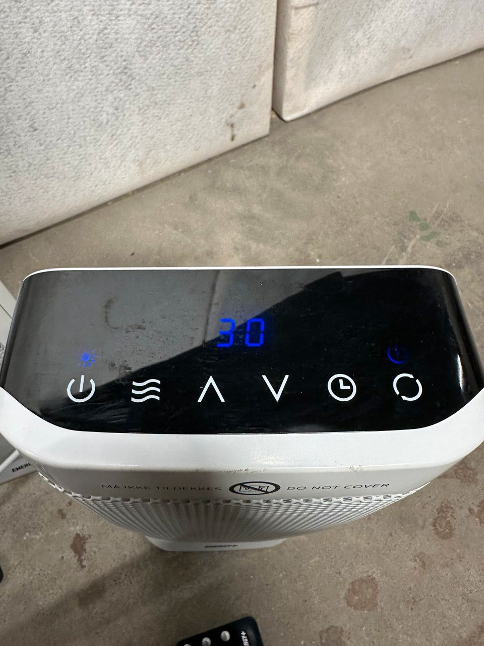 Keramisk Vifteovn med PTC-teknologi | 1000/2000W | LED Display | Fjernkontroll