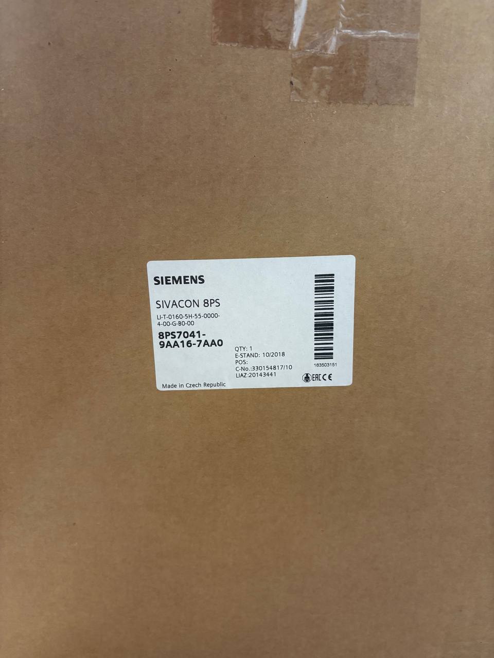 Siemens SIVACON 8PS LI-system 8PS7041-9AA16-7AA0 – Pluggbart skinnesystem for strømfordeling