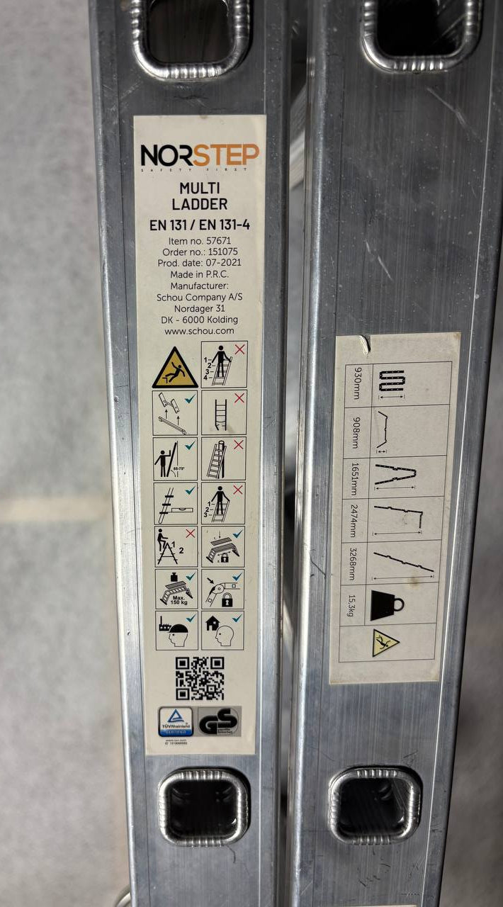 NorStep Multistige 4-delt – 3,27 m