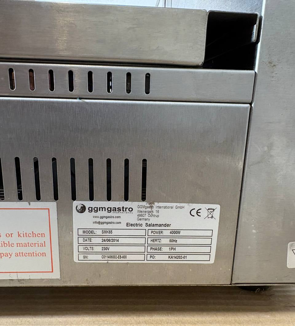 GGM Gastro SMK65 Elektrisk Salamandergrill – Effektiv og Robust