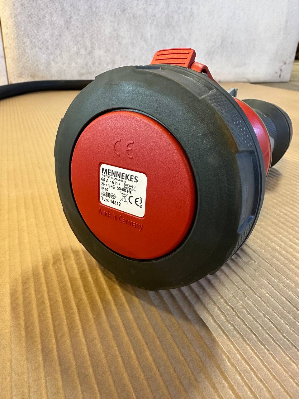Mennekes PowerTOP® Xtra 63A IP67 – Støpsel + Skjøtekontakt + 220 cm kabel