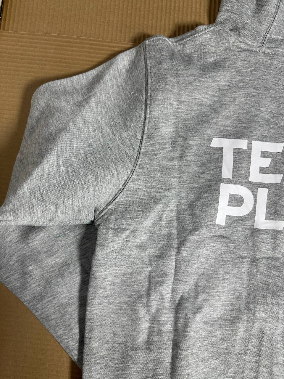 TEAM PLAY grå hettegenser med glidelås- Dame