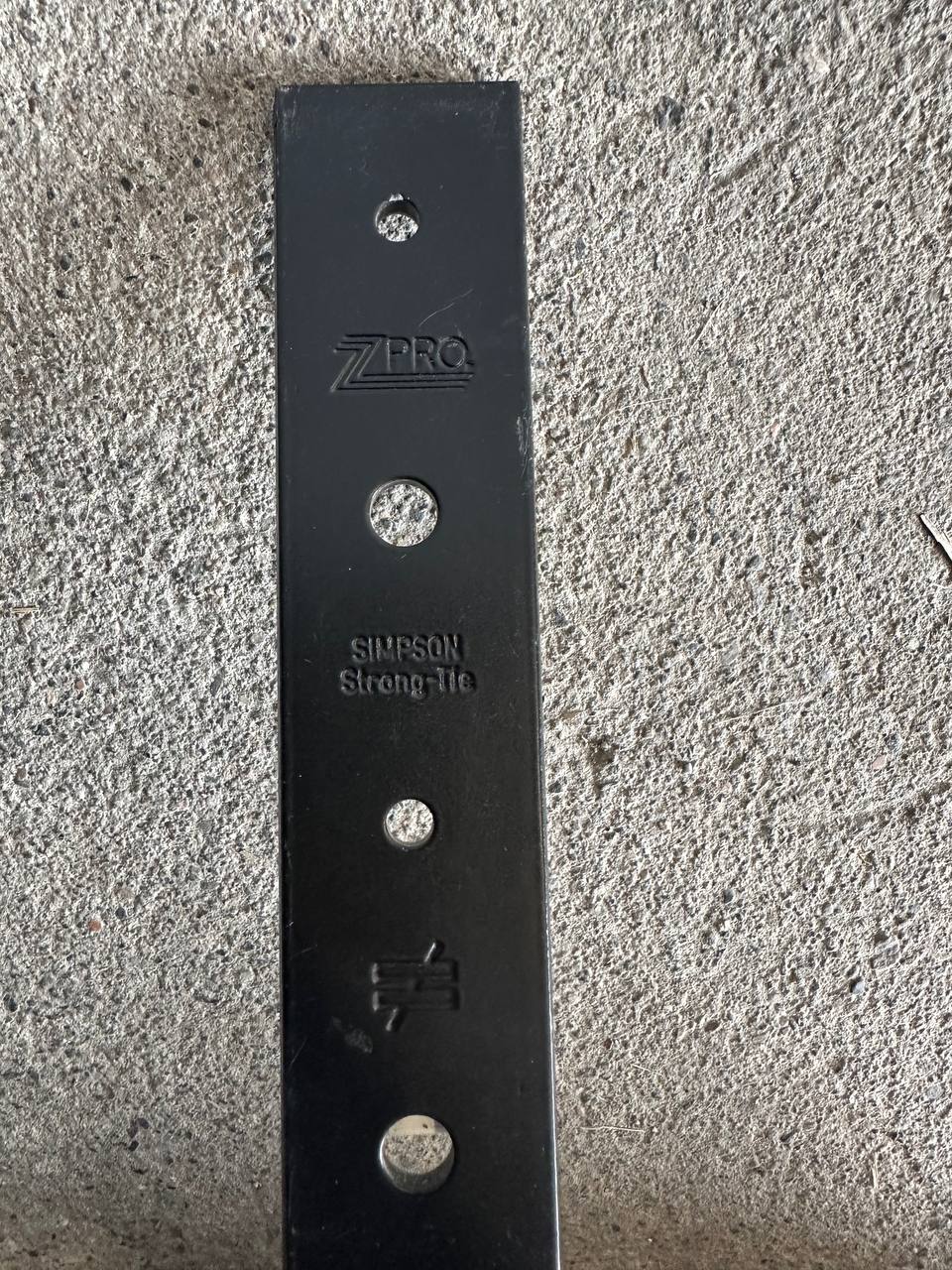 Simpson Strong‑Tie Torvtakkrok 120×280 mm – Sort ZPRO