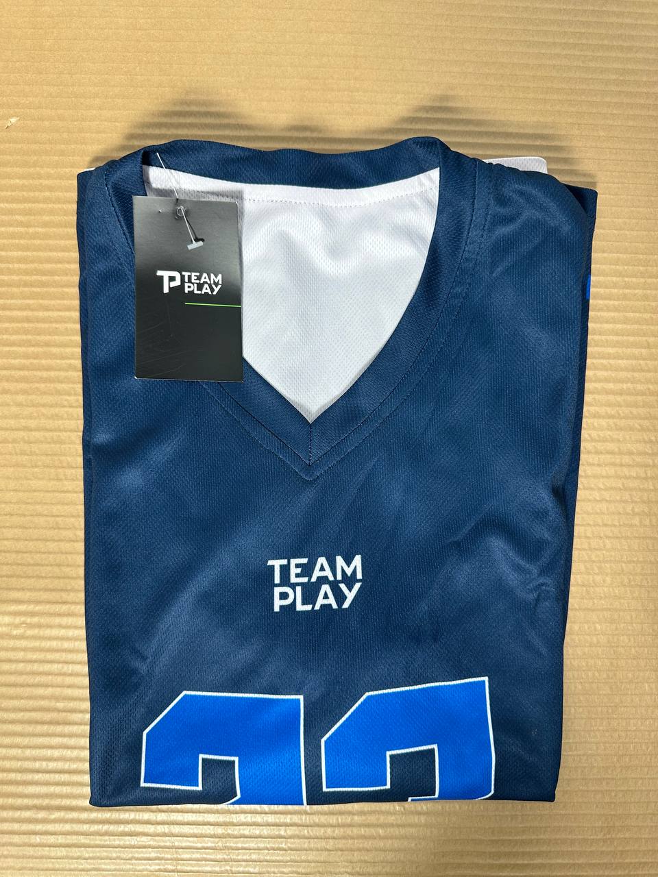 TEAM PLAY Vendbar baskettrøye marineblå/hvit- Dame