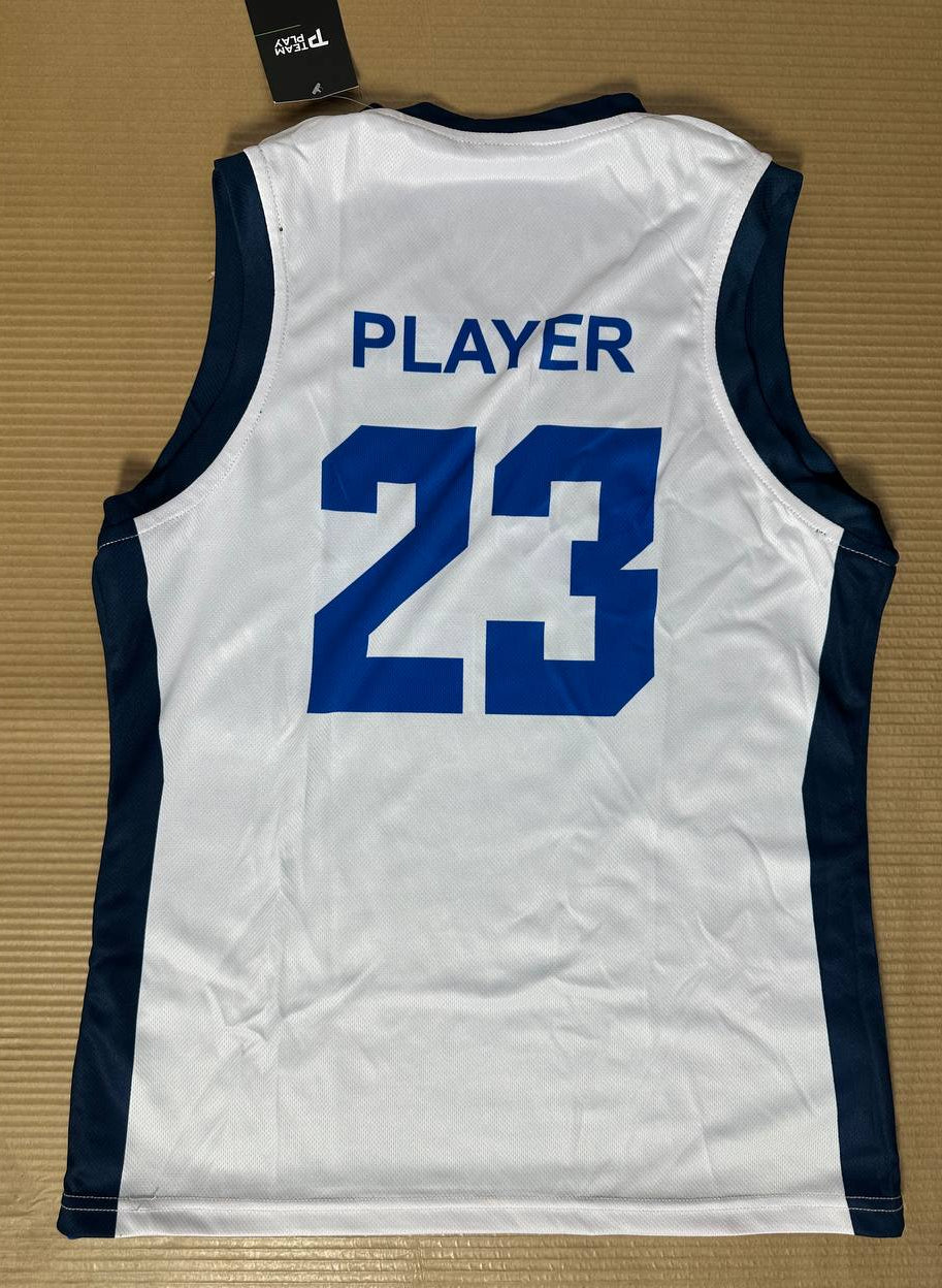 TEAM PLAY Vendbar baskettrøye marineblå/hvit- Dame