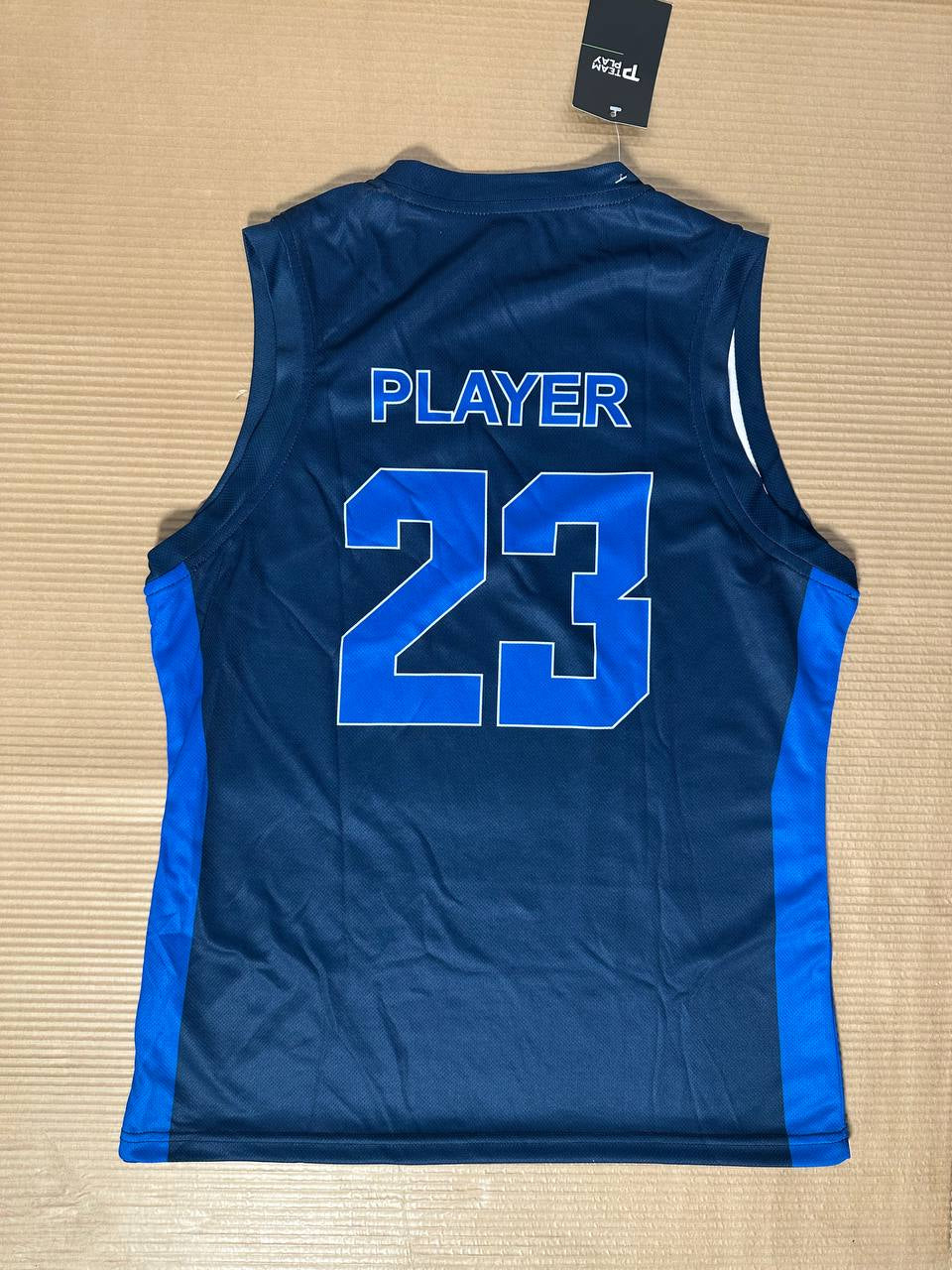 TEAM PLAY Vendbar baskettrøye marineblå/hvit- Dame