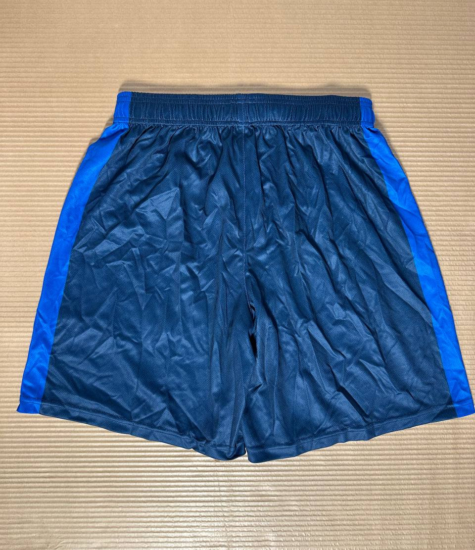 TEAM PLAY treningsshorts marineblå med blå sidepanel- Dame