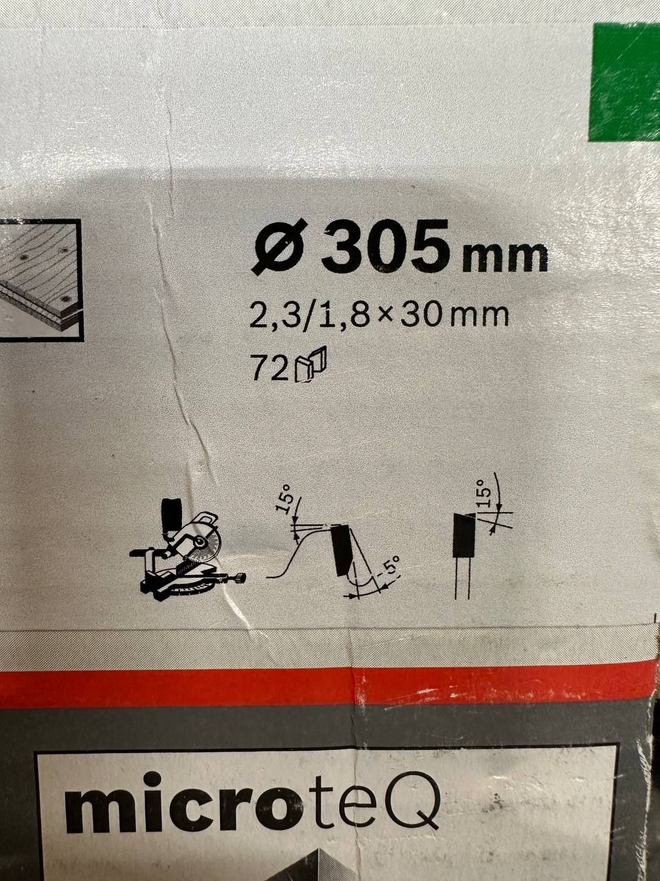 Bosch Sirkelsagblad | Best for Wood | 305 mm - 72 Tenner | Microteq | Cleanteq