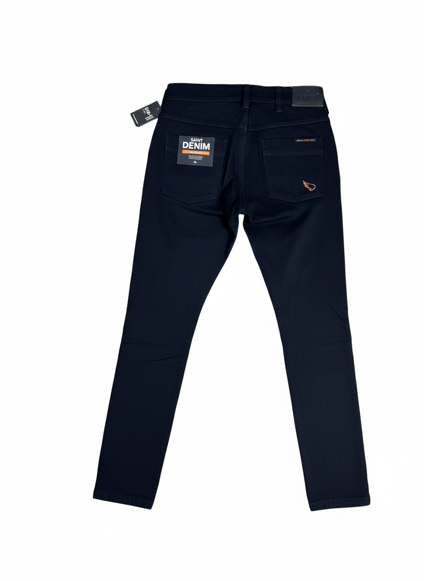 SAINT Unbreakable Slim Fit Jeans Blue/Black- Herre