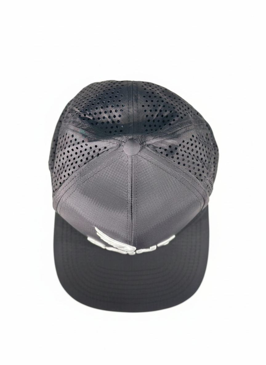 SA1NT Mesh Snapback Caps Black/White