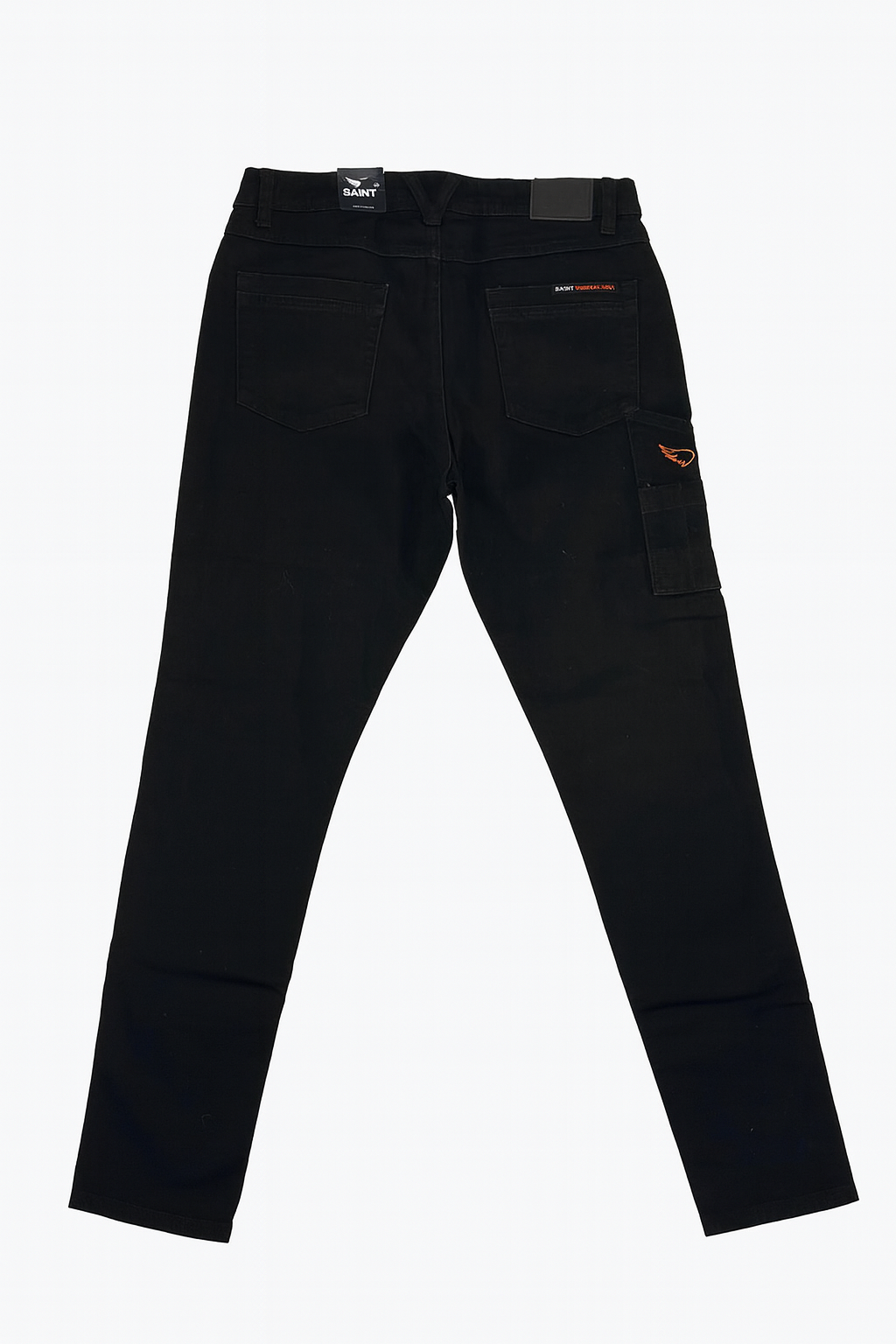 SA1NT Tough Denim Mid Rise Skinny Fit Jeans Black - Dame