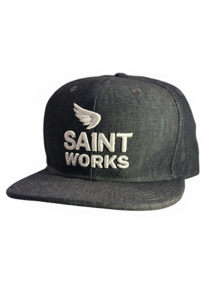 SA1NT Works Embroidery Snapback Indigo