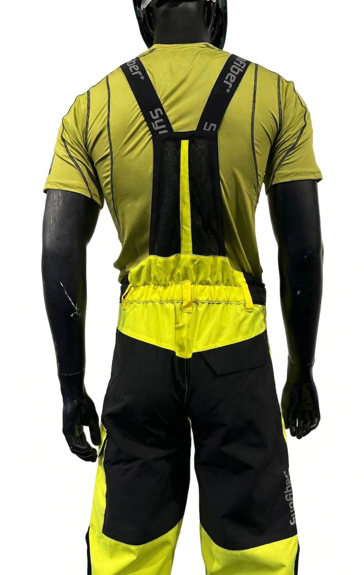 Synfiber Lindesnes arbeidsbukse Hi-Vis gul/sort EN ISO 20471 kl. 2