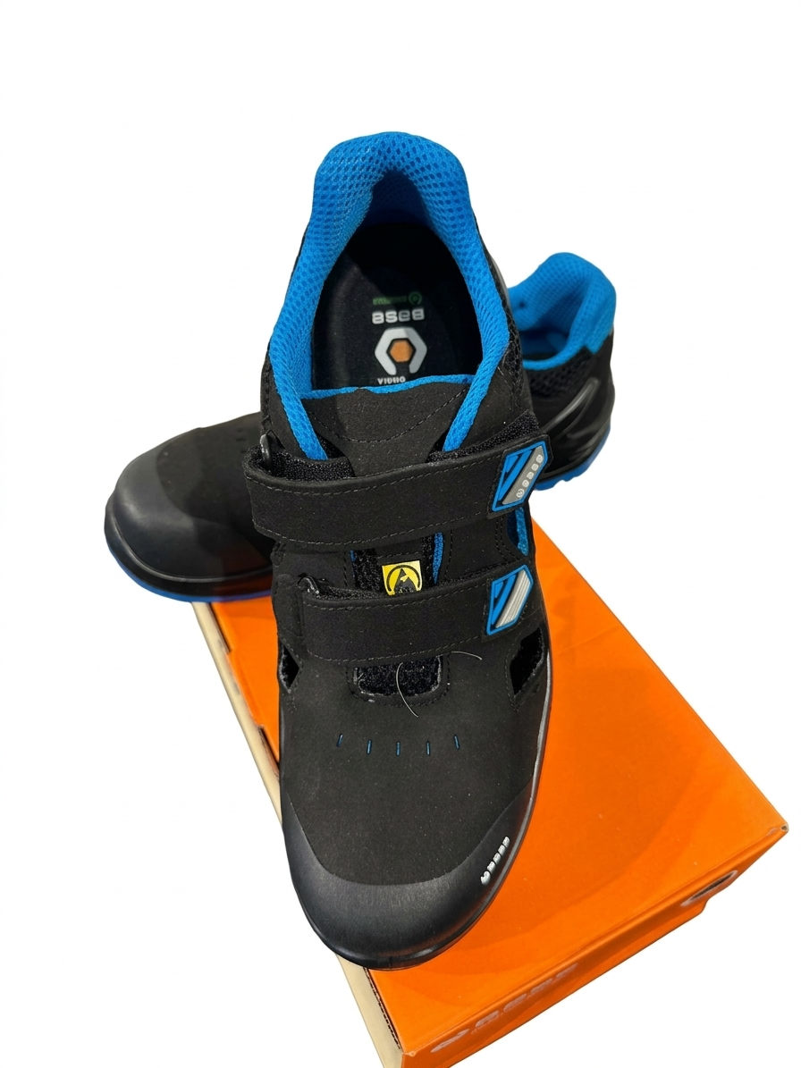 Base I-BIT vernesandal S1P ESD SRC sort/blå