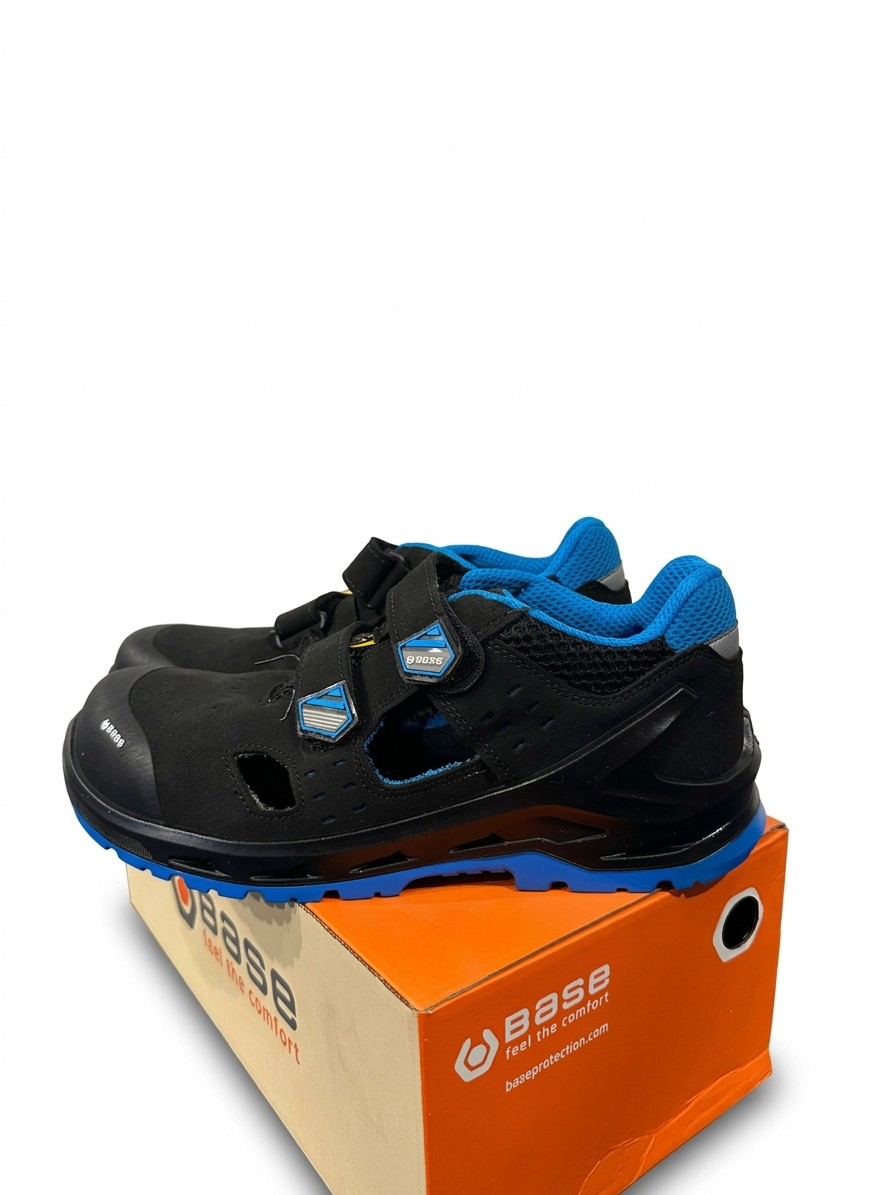 Base I-BIT vernesandal S1P ESD SRC sort/blå