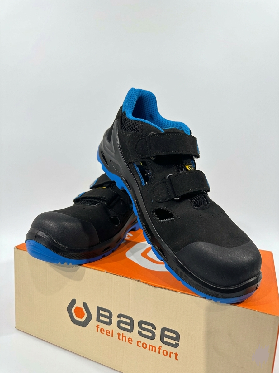 Base I-BIT vernesandal S1P ESD SRC sort/blå