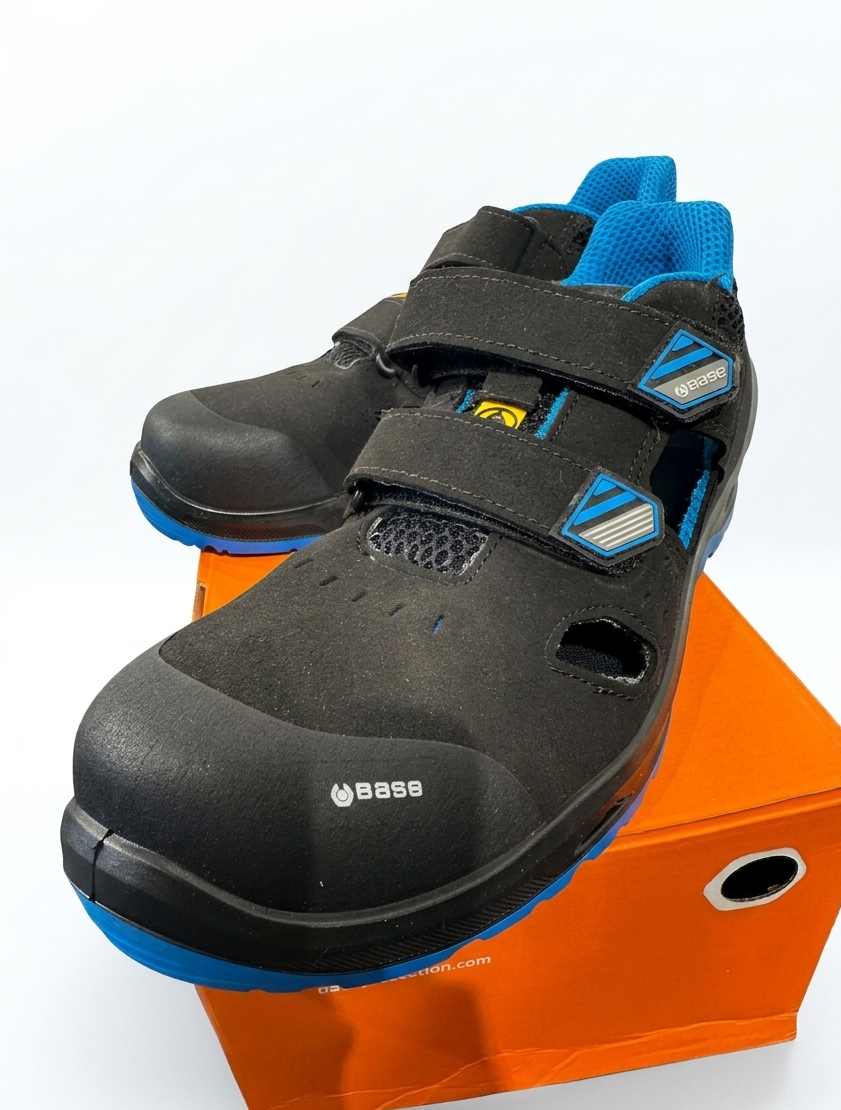 Base I-BIT vernesandal S1P ESD SRC sort/blå