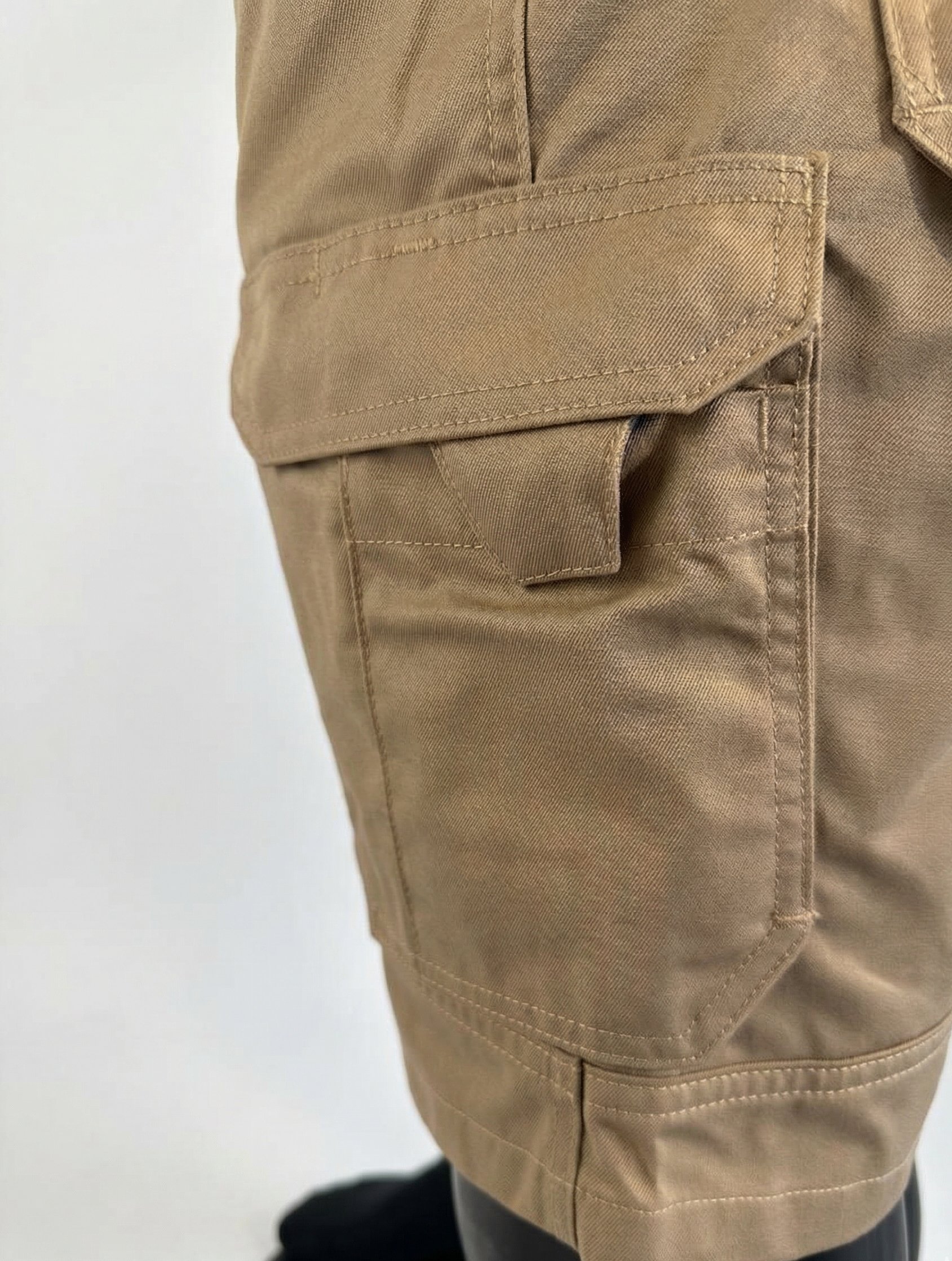 Würth MODYF Cetus arbeidsshorts – beige/antrasitt med cargolommer