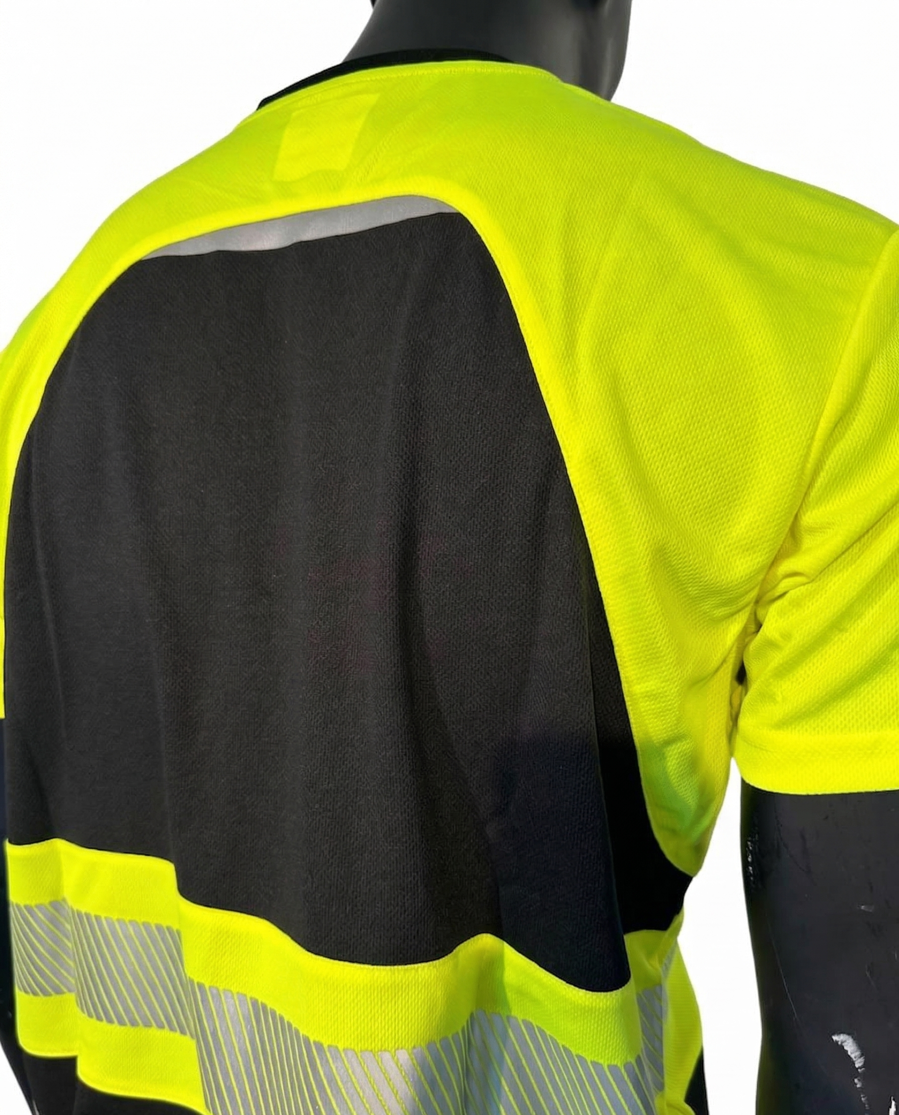 Projob Hi-Vis T-skjorte EN ISO 20471 Klasse 1 – Gul/Sort