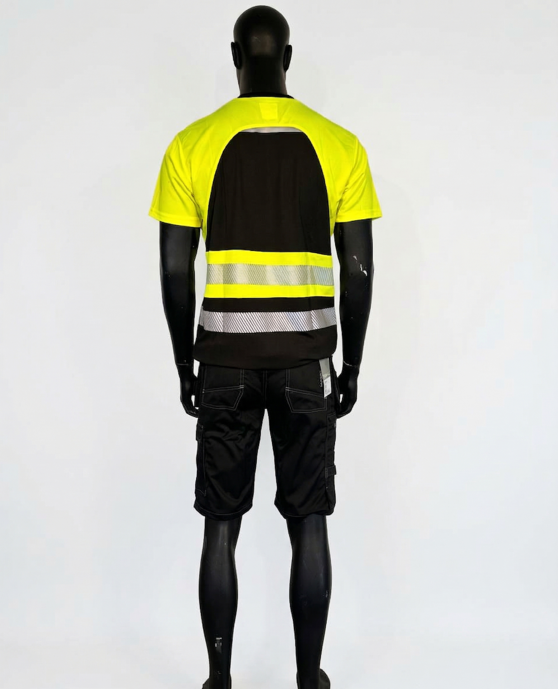 Projob Hi-Vis T-skjorte EN ISO 20471 Klasse 1 – Gul/Sort