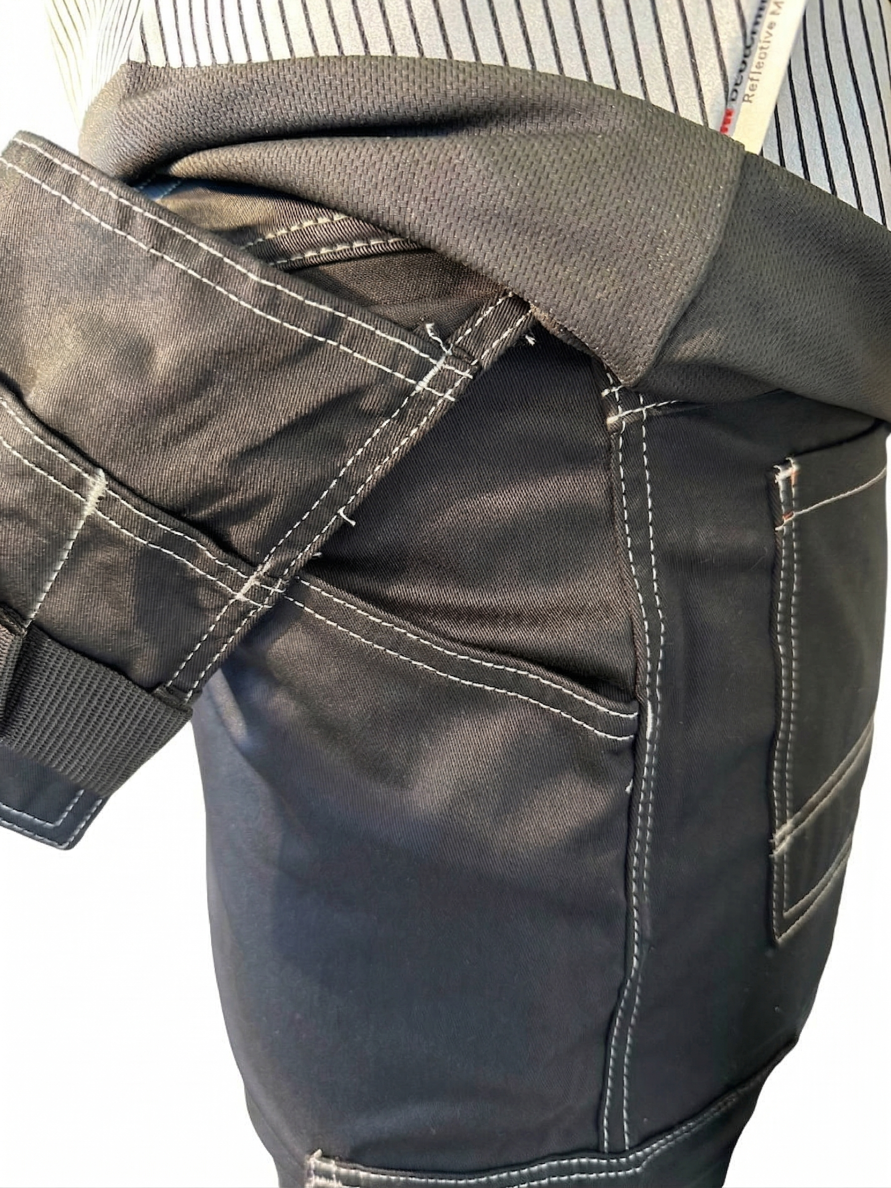 Synfiber Leo Craftsman Shorts med stretch – sort arbeidsshorts