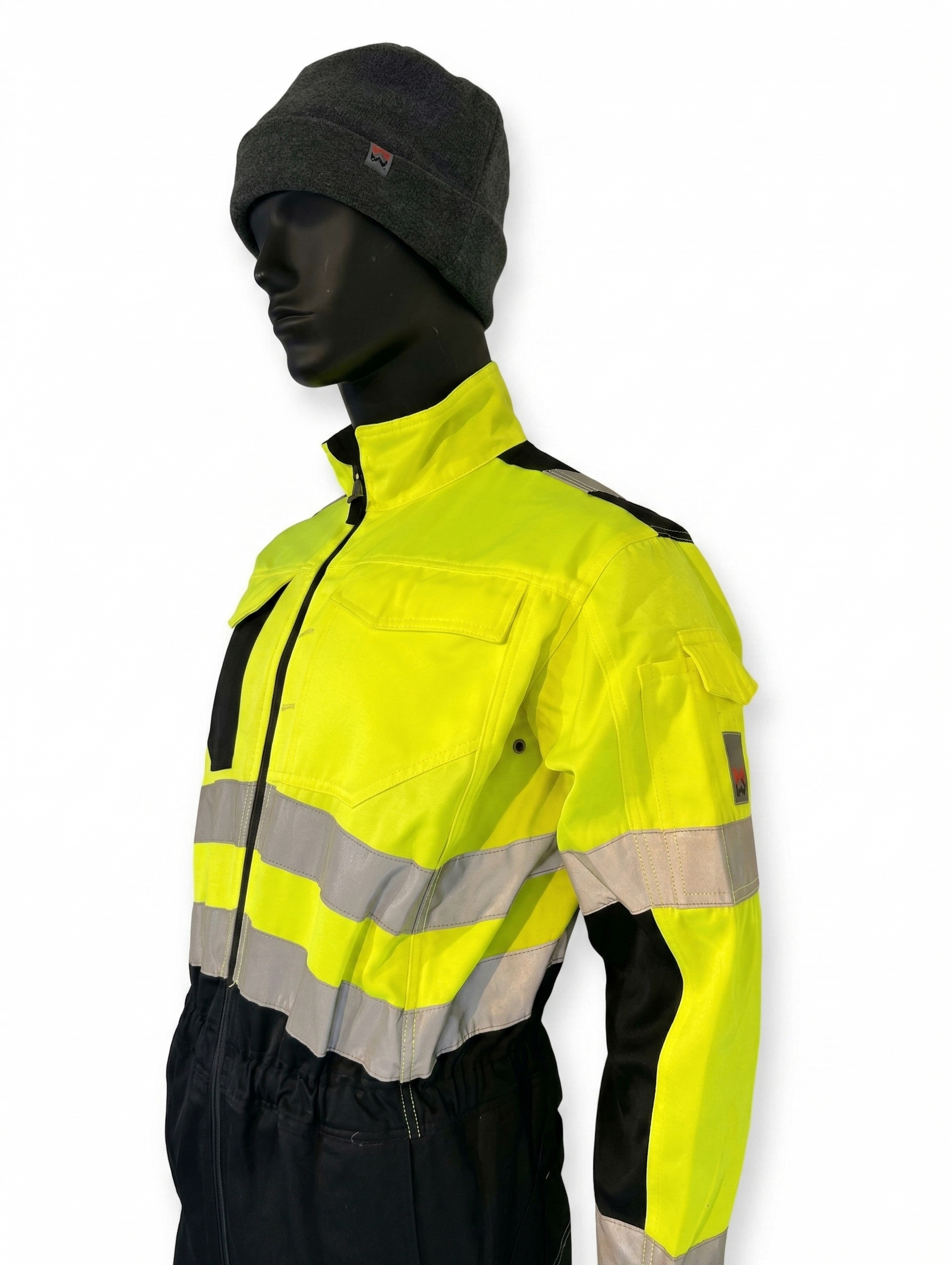 Modyf Alnes kjeledress Hi-Vis gul/sort – EN ISO 20471 Klasse 3