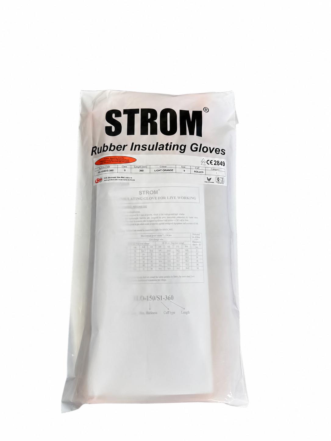 STROM Isolerende Gummihansker 1000V EN60903 – Klasse 0