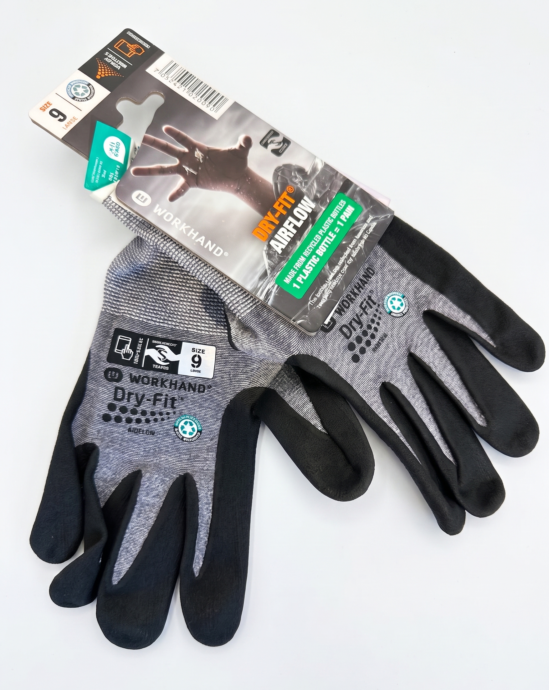 Workhand Dry-Fit Airflow Monteringshansker – Touchscreen