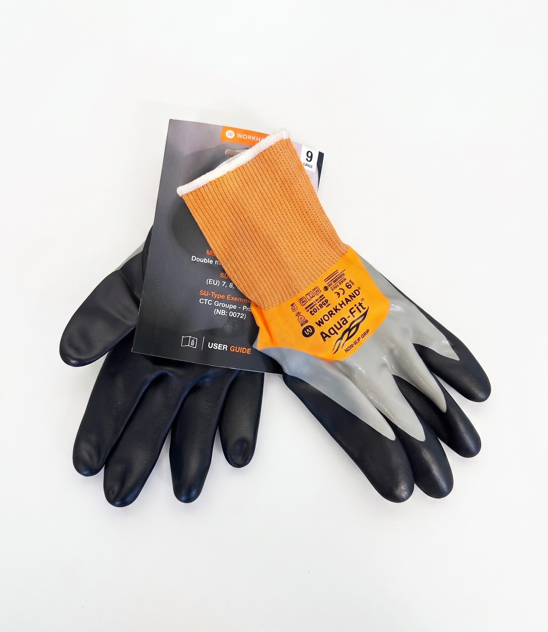Workhand Aqua-Fit Monteringshansker – Non-Slip Grip