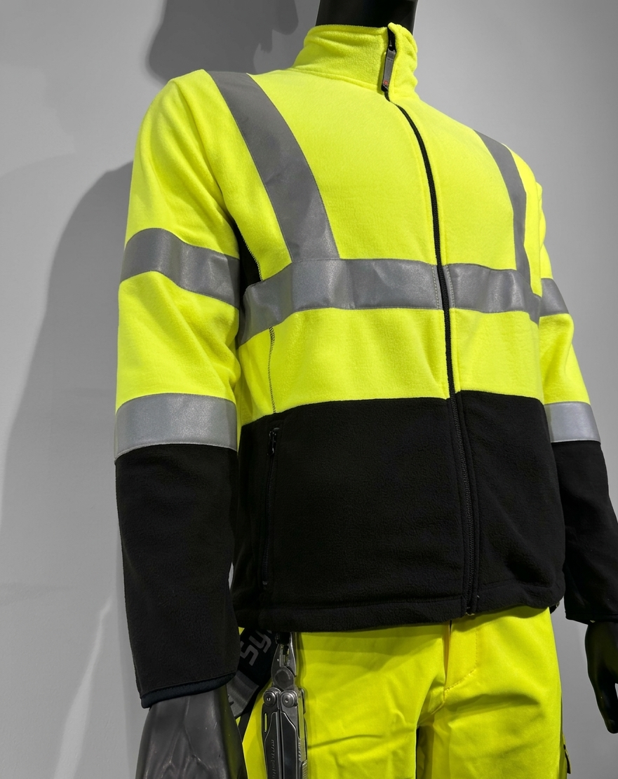 Würth Dyna Hi-Vis Fleecejakke Gul/Sort – Art. M409363002