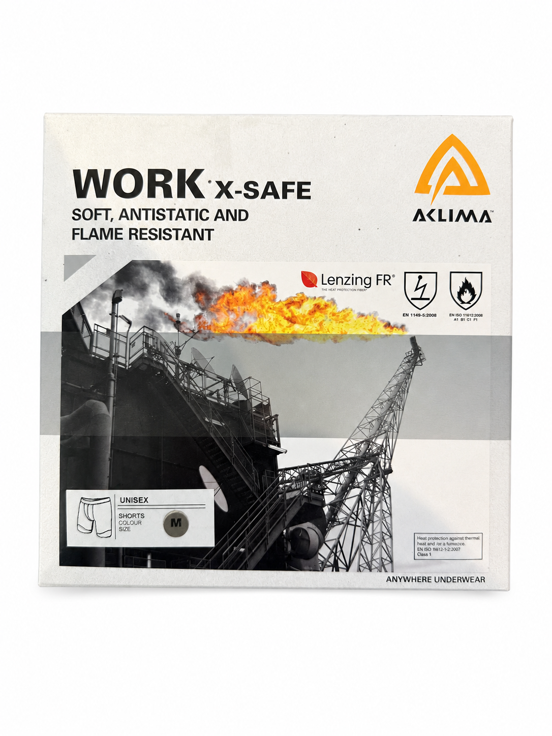 Aclima Work X-Safe Shorts / Ullundertøy Herre – Grå