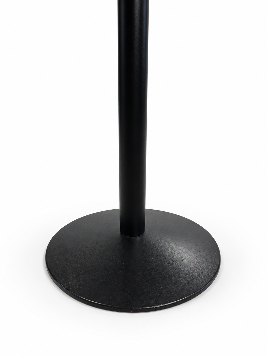 VEGA ståbord / cafébord Ø60 cm – trefarget bordplate med sort metallunderstell