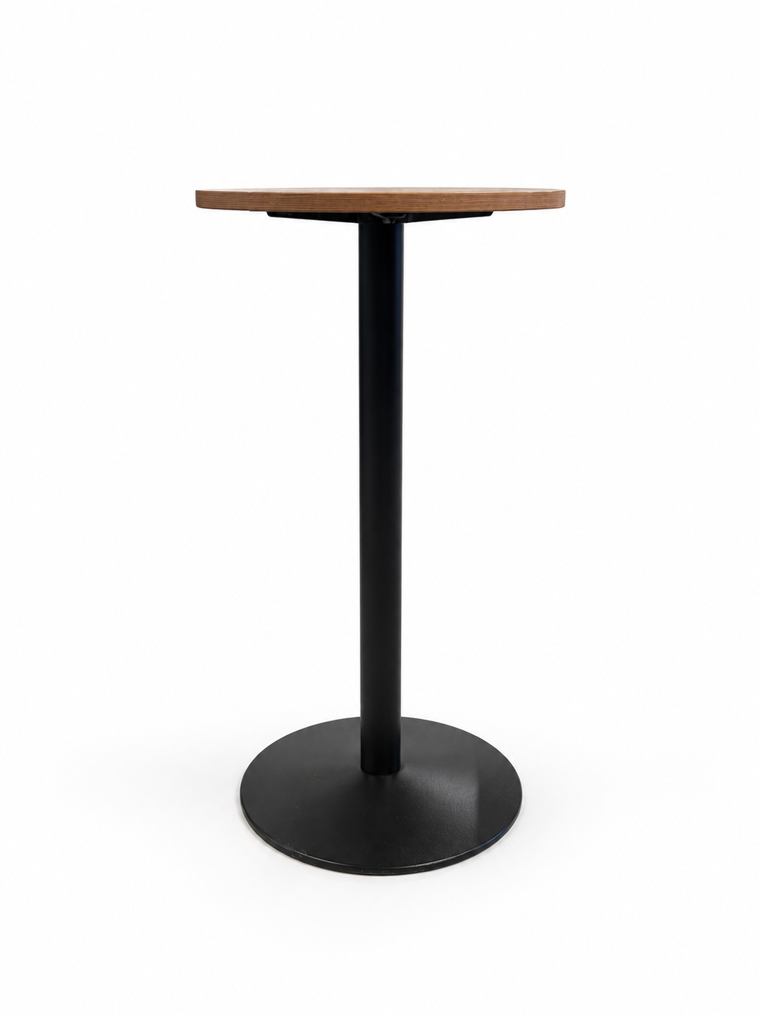 VEGA ståbord / cafébord Ø60 cm – trefarget bordplate med sort metallunderstell
