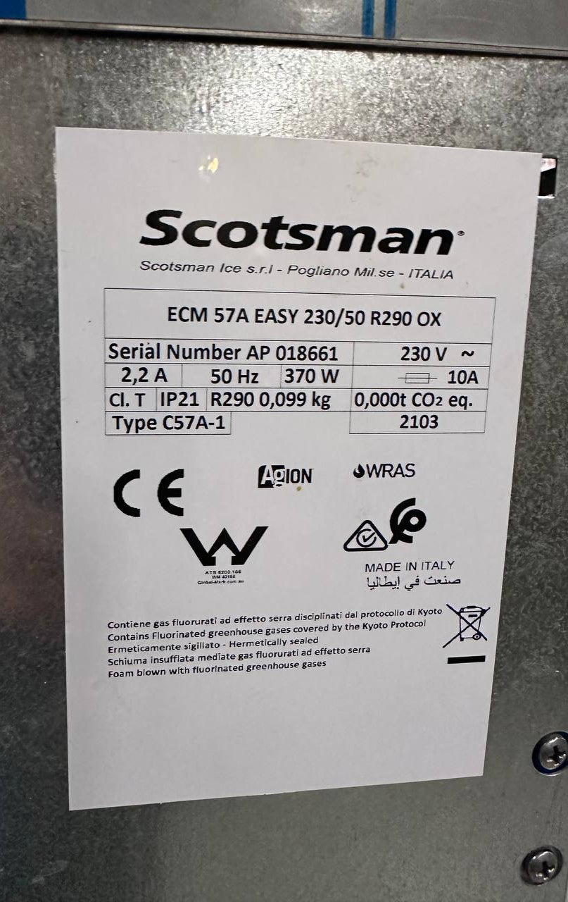 Scotsman EC 57 EcoX XSafe profesjonell isbitmaskin – 32 kg/døgn