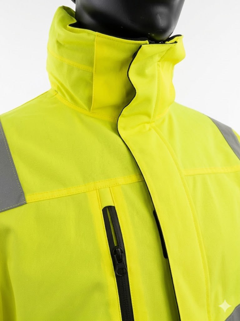 Modyf Lindesnes skalljakke Hi-Vis gul/sort EN ISO 20471-3