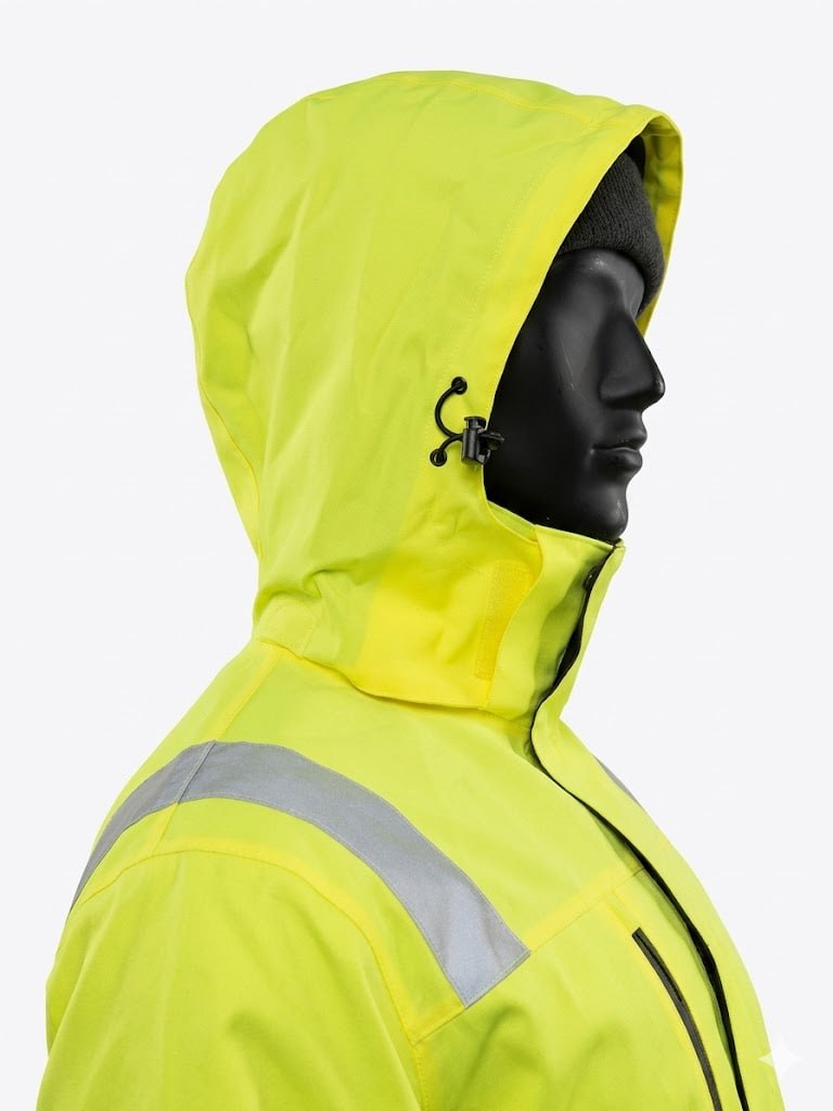 Modyf Lindesnes skalljakke Hi-Vis gul/sort EN ISO 20471-3