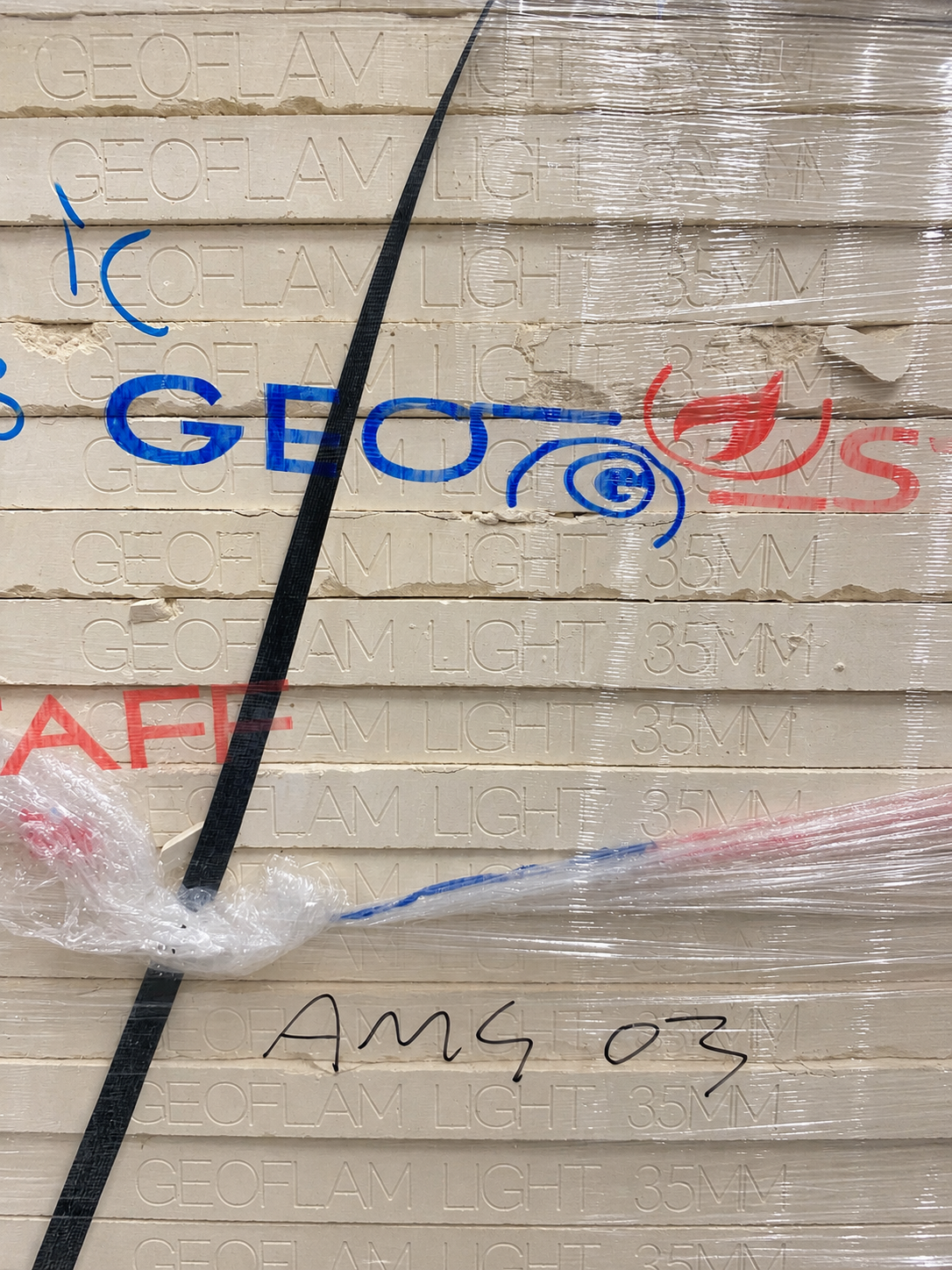 GEOSTAFF GEOFLAM F-Light 35 mm brannplate – 1050 x 1000 mm – EI120