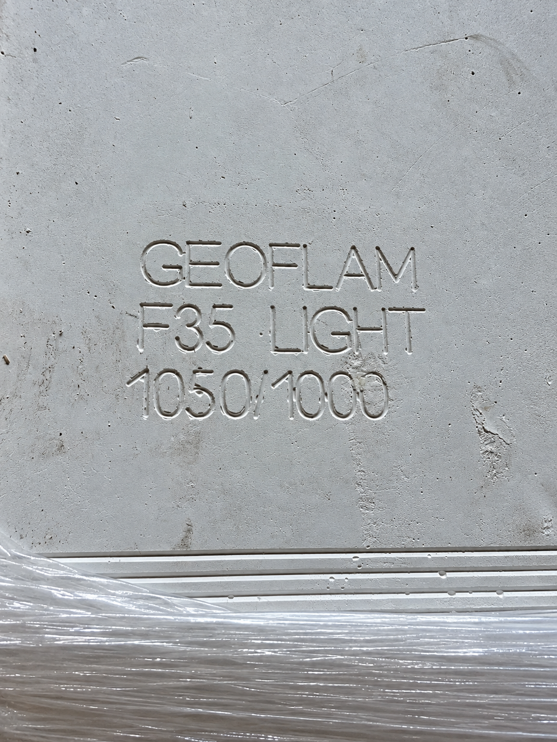 GEOSTAFF GEOFLAM F-Light 35 mm brannplate – 1050 x 1000 mm – EI120