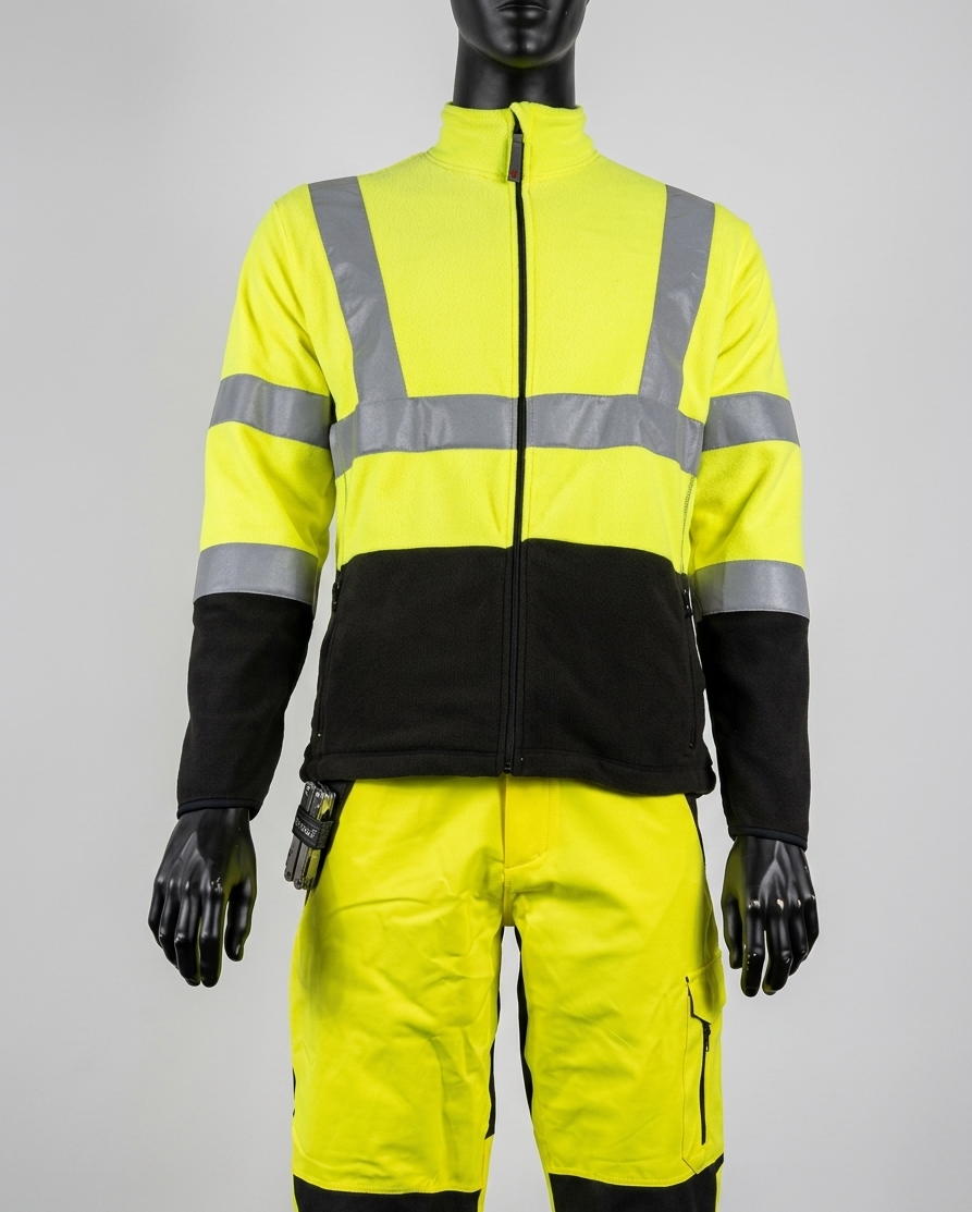 Würth Dyna Hi-Vis Fleecejakke Gul/Sort – Art. M409363002