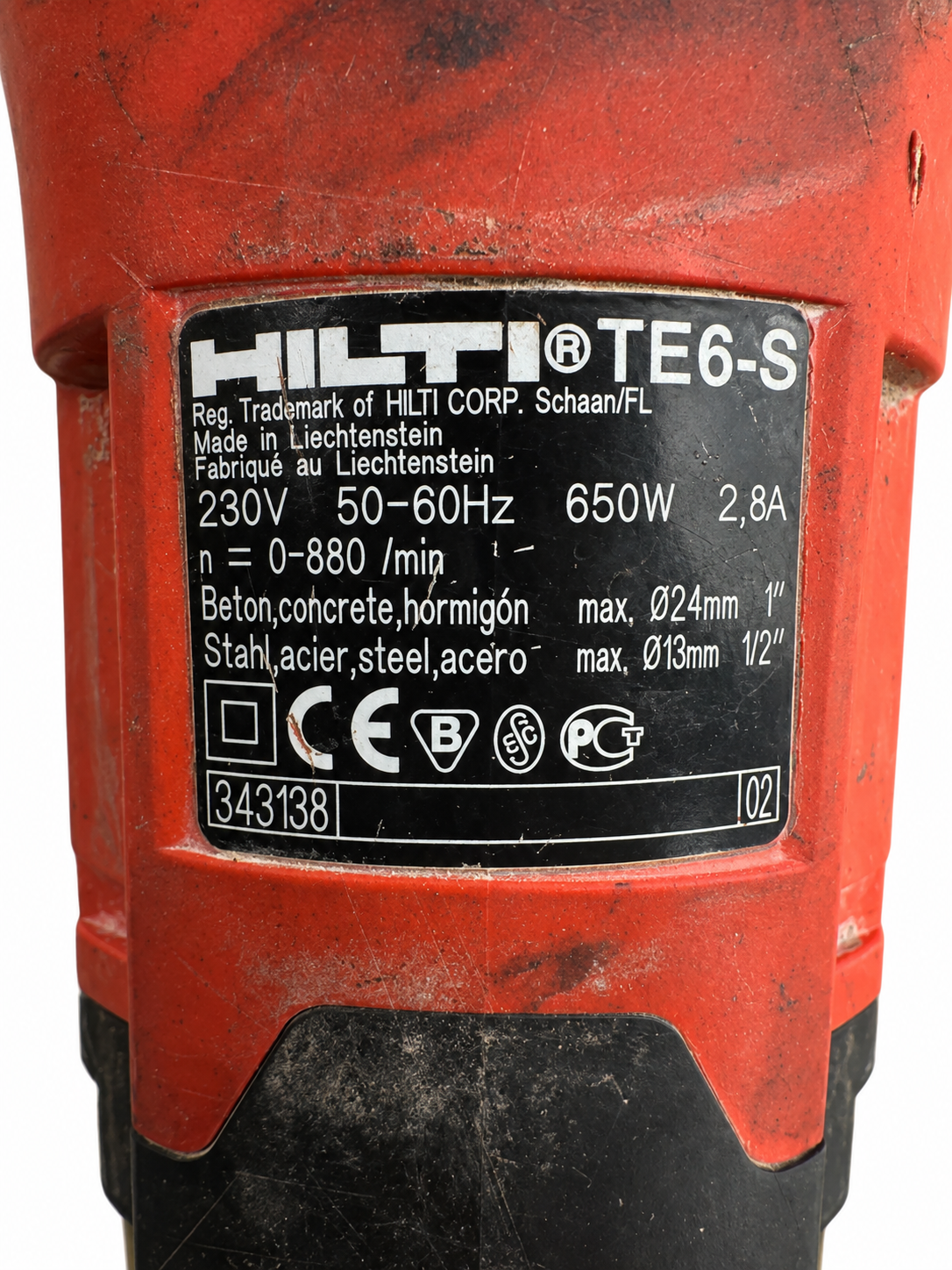 Hilti TE 6-S SDS Plus Borhammer