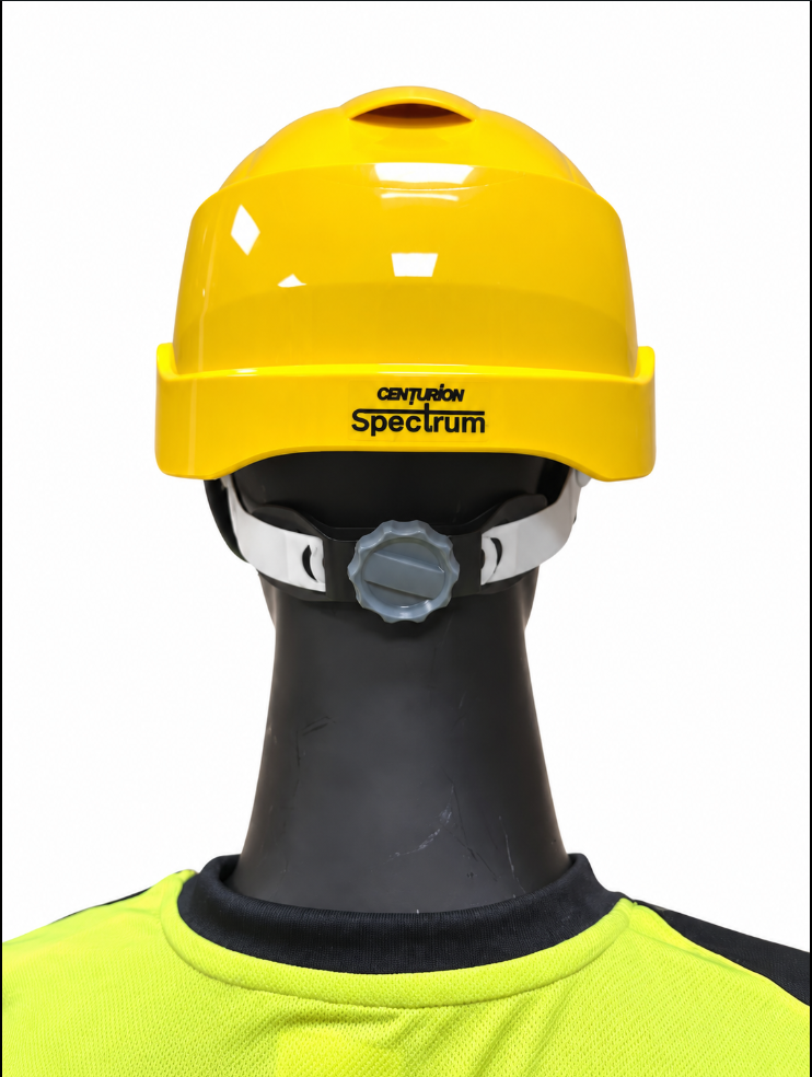 Centurion Spectrum vernehjelm ventilert med integrert visir – EN 397 – Gul