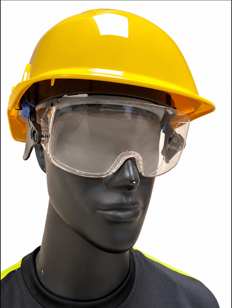 Centurion Spectrum vernehjelm ventilert med integrert visir – EN 397 – Gul
