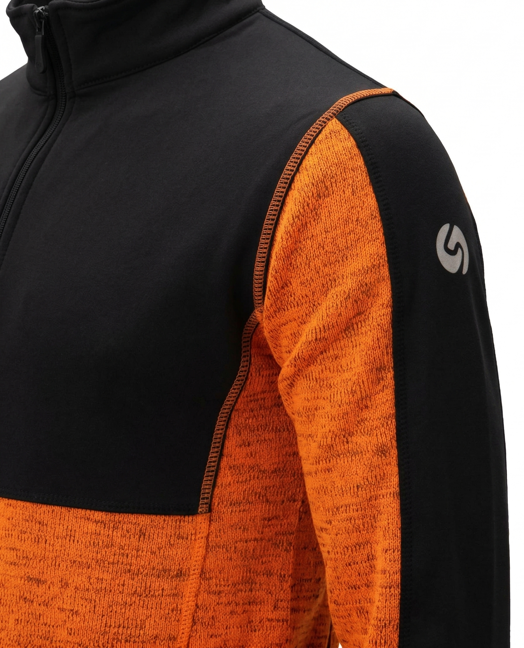 Synfiber Warm Fleece Jakke HV Oransje/Sort