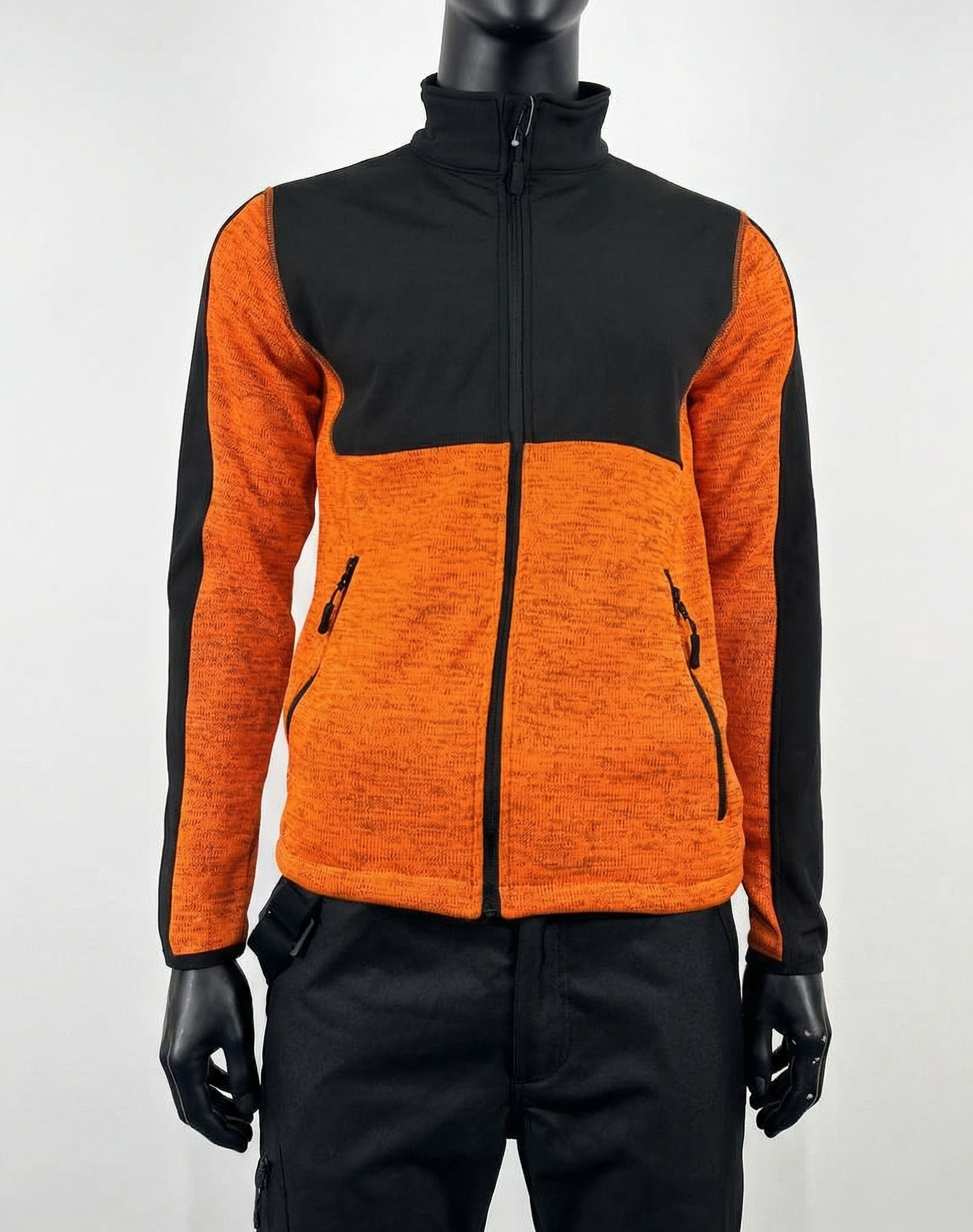 Synfiber Warm Fleece Jakke HV Oransje/Sort