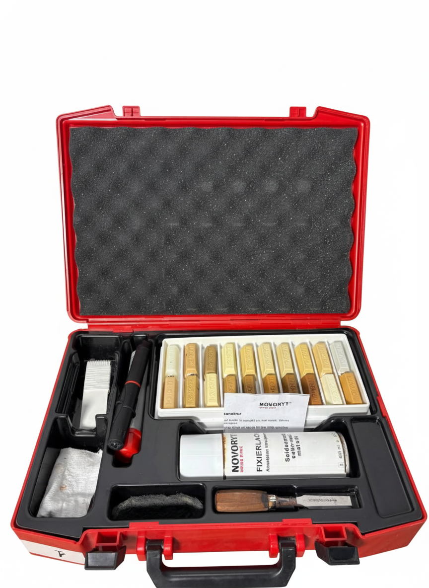 Novoryt Smeltevoks Set 60 | Profesjonelt Reparasjonssett for Treoverflater