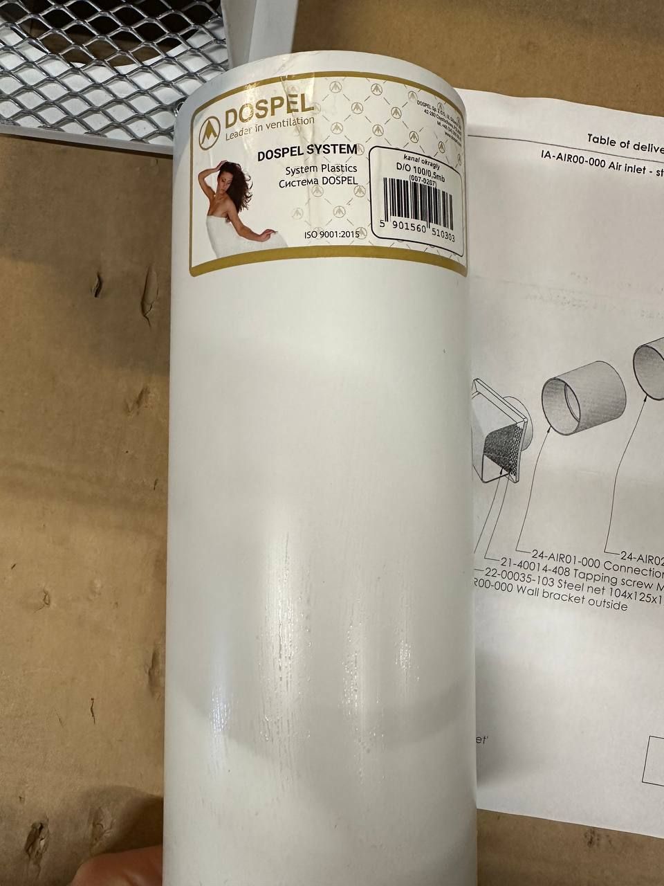 Nordpeis Veggjennomføring for friskluftsett | ettermontering