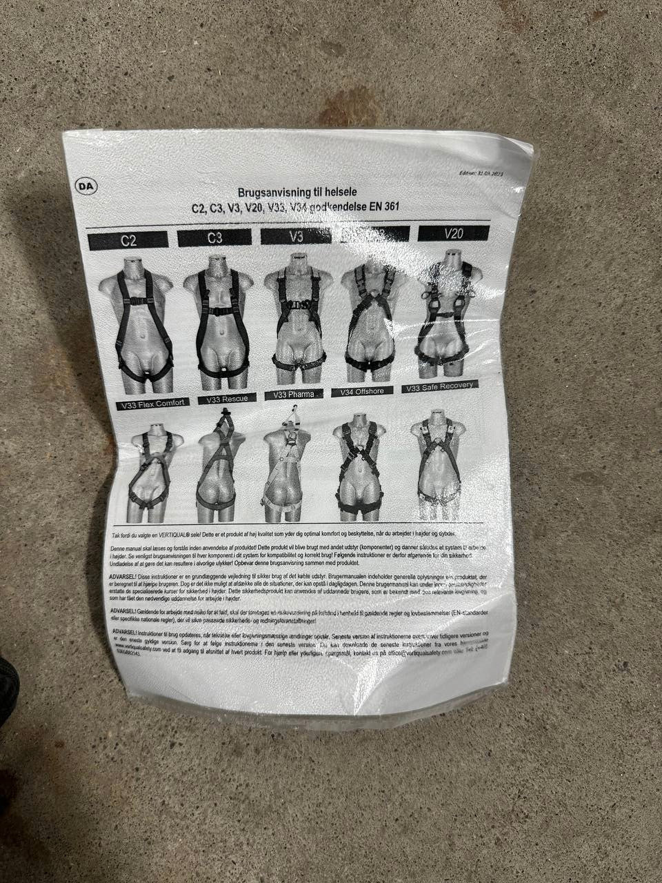 OX-ON Comfort Basic Fallsikringssett L/XL