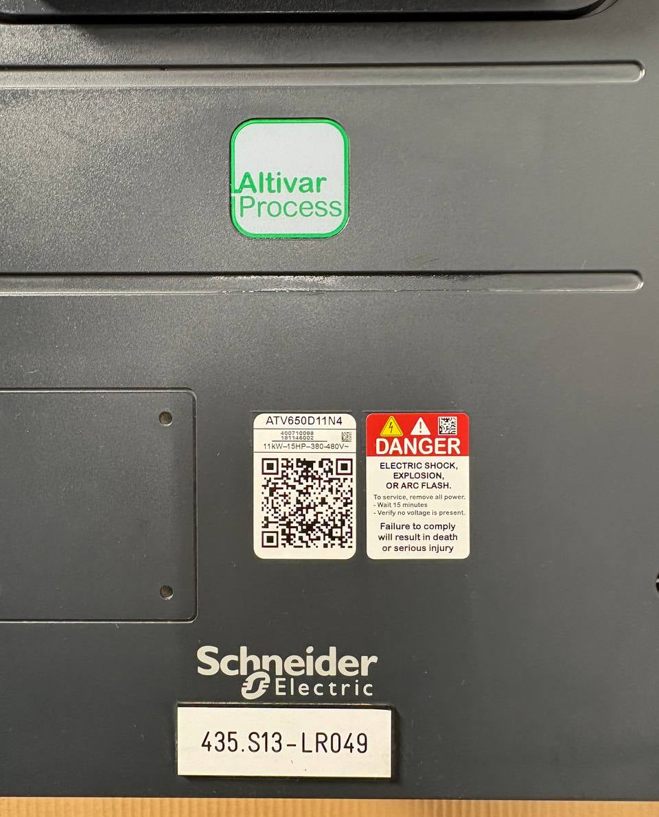 Schneider Altivar Process ATV650 D11N4 – 11 kW / 15 HP VFD IP55 med justerbar fart & sikkerhets-STO
