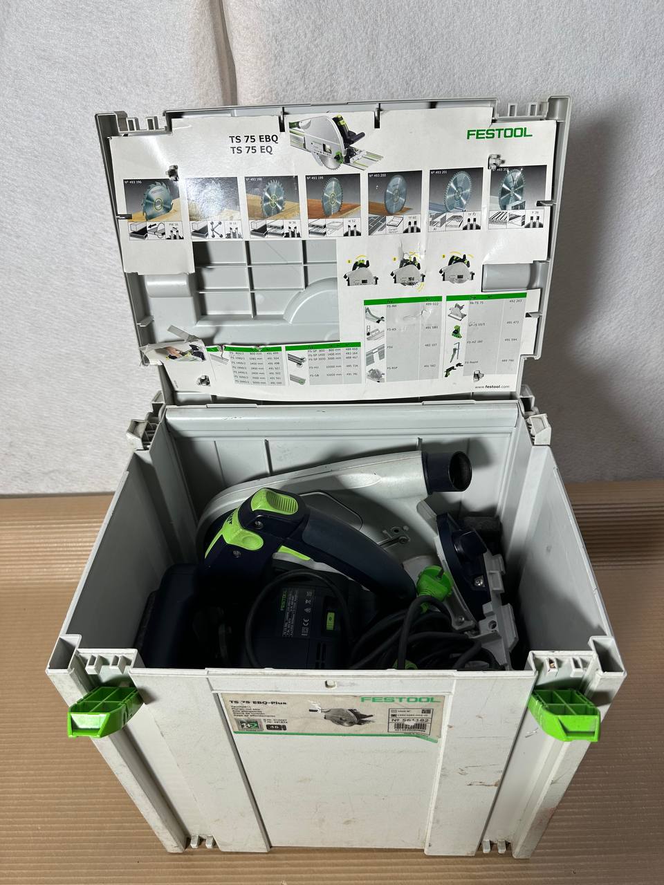 Festool TS 75 EBQ-Plus Dykksag med Systainer koffert