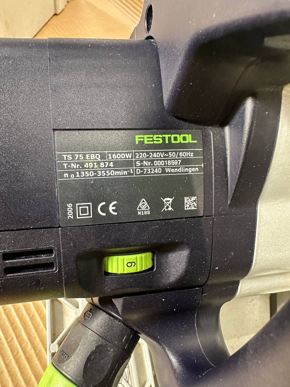 Festool TS 75 EBQ-Plus Dykksag med Systainer koffert